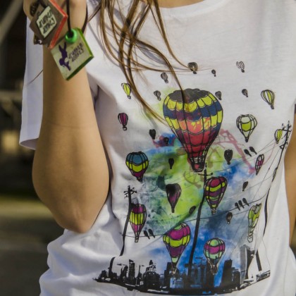 T-shirt με Σχέδιο Αερόστατα