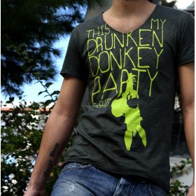 Χακί "Donkey Party" T-shirt